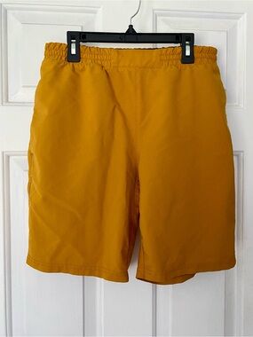 Kenneth Cole Men's Mustard Gold Athletic Shorts